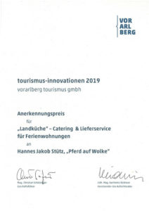 Anerkennungspreis Tourismus Innovation 2019